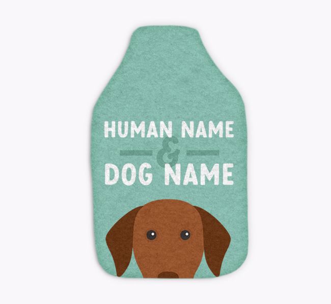 Human and Dog Names: Personalised {breedFullName} Hot Water Bottle